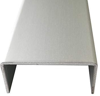U-Profil Aluminium eloxiert 2,0 mm stark U-Profile Aluminium Natur Eloxiert Abdeckprofile Alu 2000mm Abdeckleisten 2 Meter (15x30x15 mm)