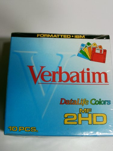 Verbatim Disquetes DataLife IBM Formatted Colour de 2 MB – Disquetes (2 MB) Multi