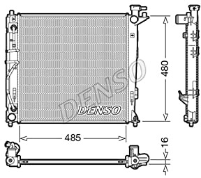 DENSO Radiatore, Raffreddamento motore DRM41007 | Compatibile con: HYUNDAI ix35, KIA SPORTAGE III, SPORTAGE IV