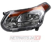 Johns, Scheinwerfer Halogen Front passend für Citroen C3 Picasso 11/2009 - H7 H1 Links