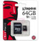 Carte Memoire Kingston 64 GO Classe 10 pour Huawei P20 Lite / P10 Lite/Mat 10 Pro