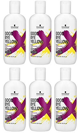 Schwarzkopf 6 er Pack Schwarzkopf Goodbye Yellow Shampoo 300 ml