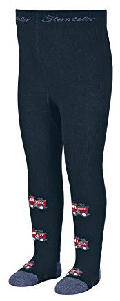 Sterntaler Jungen Strumpfhose Feuerwehr Kniestrümpfe, Marine, 110 - 116
