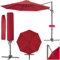 TecTake® Sombrilla Parasol, Protección UV, Inclinación Ajustable, Parasol Jardin, Sombrilla Terraza Exterior, Patio, Funda Protectora, Ventilación Superior, Parasol Terraza Exterior - 3m Burdeos
