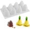 OCPO Kitchen 3D Silikonform Tannenzapfen, Antihaftend Desserts Form, Schokoladenform Silikon BPA Frei, Silikonform zum Backen für Pudding, Gelee, Dessert, Schokolade, Jelly (8 Mulden)