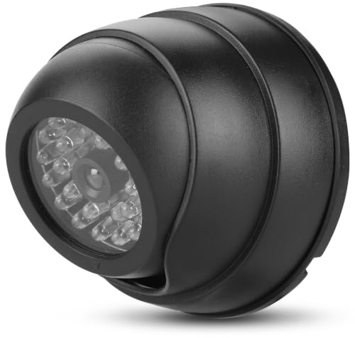 Topiky Dummy Camera,Flashing LED Waterproof Wall-mounted Fake Dome Camera CCTV Surveillance exterior Camera Indoor & Outdoor with 30pcs IR LED for Home/Warehouse
