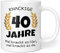 Knackige 40 Jahre Geburtstag | Geschenk zum 40. Geburtstag | Tasse mit lustigem Spruch Geschenkideen (Zum 40. Geburtstag)