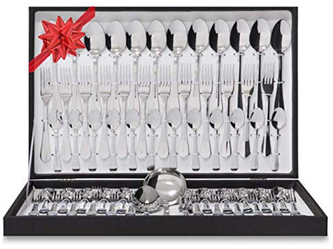 La Vida en Led - Set di posate di lusso con coltello da carne, 75-113 pezzi, astuccio regalo (75)