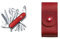 Victorinox - 1.3773 - Couteau 15 P - Mixte Adulte - Rouge & Etui cuir pour Couteau Suisse, rouge