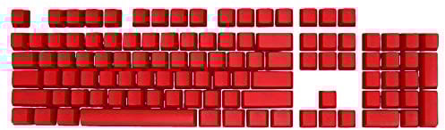 LA TALUS 104Pcs ABS OEM Universal Backlight KeyCaps Replacement Mechanical Keyboard Accessory,Keycaps Keyset for Mechanical Gaming Keyboard Switches- Red