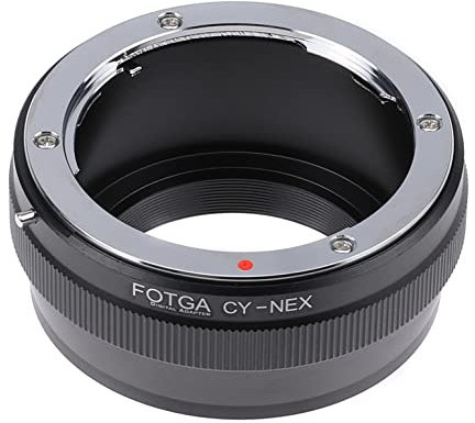 Hersmay C/Y-NEX Objektiv Adapterring für Contax/Yashica Objektiv passend für Sony E Mount NEX 7 NEX-6 NEX-5N NEX-5 NEX-C3 NEX-3 A7 I II III IV A7S A7RIII A7SIII A9 A6500 A6300 A6000 A5100 A5000 Kamera