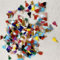 LUMoony 50Pcs 1cm Mini Fransen Mini-Quasten Handgemachte Bunte Quasten Deko Bunt Quaste Anhänger Troddel für DIY Schmuck Ohrring Basteln, Armbänder, Schlüsselanhänger(Zufällige Farbe