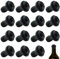 Wine Saver Vacuum Stoppers (15 Pieces), Improved type Resealable Wine Pump Vacuum Stoppers effectively, Maintain The Fresh Flavor of Wine, Suitable for Most Wine Pumps (Black)
