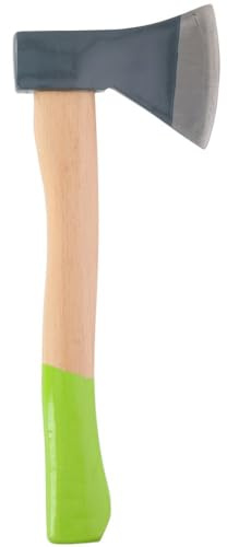 Kinzo Hache - Hachette - 36x15x2.5 cm - Lame en Acier Inoxydable avec Fourreau de Hache - Hache pour Fendre Le Bois - Hache Forestière - Vert