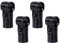 Abrazadera de valla en T de 1-3/8 pulgadas, paquete de 4 piezas de valla de eslabones de cadena, abrazadera en T para conectar andamios, estantes, soportes para plantas