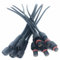 WZCJHZH 5-Paar 2-pin 2-adriges männliches und weibliches wasserdichtes Kabel, LED Lampe wasserdichtes Verlängerungskabel Anschlussstecker (19cm)