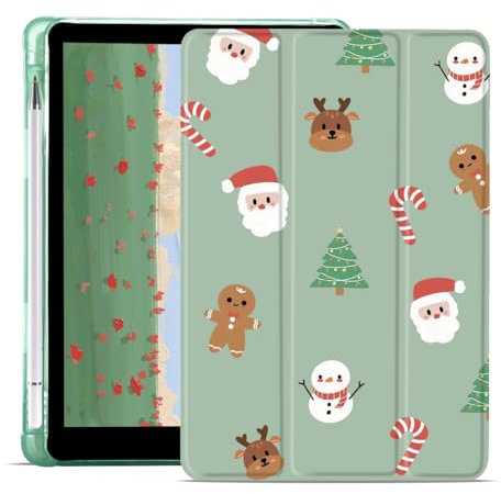 JOYLAND Schutzhülle für iPad Pro 12,9 Zoll 2022/2021/2020/2018 mit Stifthalter, niedlicher faltbarer Smart Stand Back Cover, Auto Wake/Sleep Stoßfest Schutzhülle für iCase