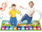 Kinder Klaviermatte,Musikmatte Kinder mit 8 Instrumenten 17 Liederm,Baby frühe Tanzmatte Klavier Teppich Musikalische Spiel Spiel Kleinkind Spielzeug für 1 2 3 4 5 Jahr alt Junge Mädchen Geschenke