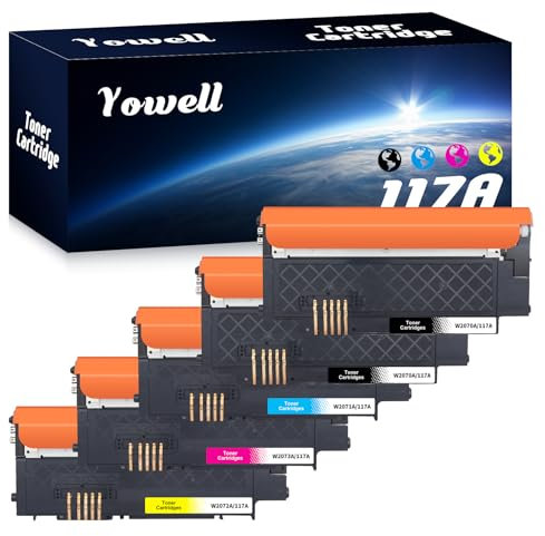 Yowell 117A Toner Kompatible für HP 117A Toner für Toner HP Color Laser MFP 179fwg MFP 178nwg 150nw 179fnw 178nw 179 178 Laser 150a 150w,5er-Pack