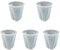 BBTISG Lot de 5 Pots à Orchidée Transparents Rigides avec Trous de Drainage pour Orchidées Plantes Succulentes et Plantes D'intérieur (21 cm)