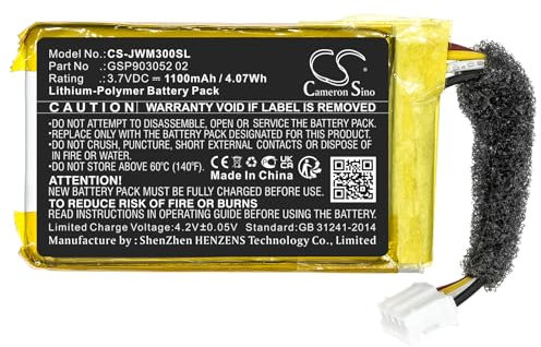 Cameron Sino Ersatz Akku für for JBL Wind 3, Wind 3S PN:JBL GSP903052 02 1100mAh / 4.07Wh