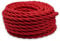 FANTON cavo elettrico tessile colore rosso treccia seta 2mt 3G0,75 filo rivestito in tessuto vintage stile retrò per lampadari applique 93836-02