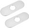 UNICRAFTALE 2 pz Copri Foro per Lavandino In Acciaio Inossidabile 160x60.5x5.5 mm Piastra Ovale per Lavandino Da Bagno 3 a 1 Copri Lavello Piastre di Copertura Lumbing Cucina 35 mm
