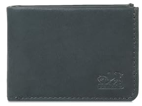 Kleine Geldbörse, Kleines Portemonnaie, Kleiner Geldbeutel, Kleine Brieftasche, Modell br-61322 von Jahn-Lederwaren (Schwarz)