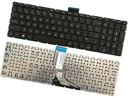 Teclado de Computadora Portátil Compatible para HP Pavilion 15-BS 15-BW 15T-BR 15T-BS 15Z-BW 250 G6 255 G6 256 G6 TPN-C129 TPN-C130 Español Negro Sin Retroiluminación