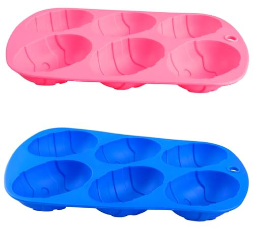 Thyonta 2 Colors Silicone Easter Egg Chocolate Mould Cake Mould Home Baking Tools Handmade DIY Holiday Egg Moulds