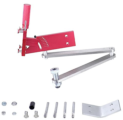 Woopeey Red Sharpener Model Lawn Mower Blade Sharpener for Straight and Standard Lawn Mower Blades 15°-45° Adjustable, Model 5005