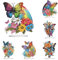 CXINLky 5D DIY Diamond Painting Schmetterling Tisch Deko, Diamant Painting Schmetterling Tischdeko, Diamant Malerei Stehend Kunst Set für Anfänger Hausgeschenk Deko-6 Stuck
