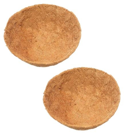 KITANDOVE 2stücke Kokosblumenpflanzenunterlage Halbkugelmatte Naturkokosfaser Atmungsaktiv Und Hydrophob Für Blumentöpfe Und Pflanzgefäße