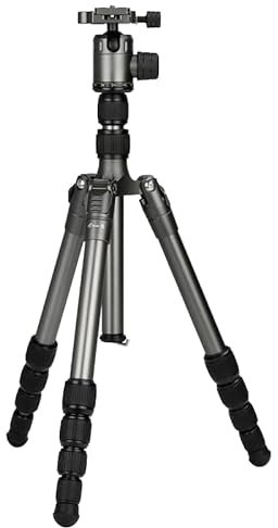 Reflex Camera TLS-TP431 Kompaktes Aluminium-Reisestativ mit Panorama-Kugelkopf für DSLR-Kameras