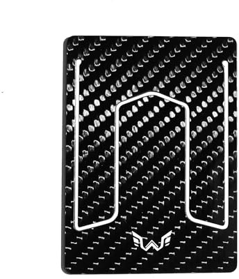 WYN LABS Carbon Fiber Wallet | World's Slimmest at 1.3mm | Luxury Minimalist Card Holder | Holds 12 Cards & 8 Bills | Quick Access, Black Carbon Fiber