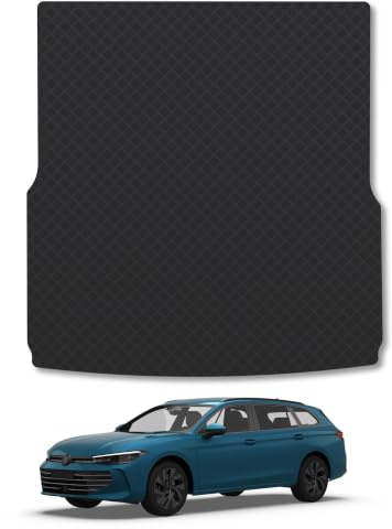 VW Passat (2024+) 3mm Rubber Boot Mat | Tailored Fit Durable Boot Liner Full Coverage Protection Waterproof Accessories Easy Clean Anti Slip Made in the UK