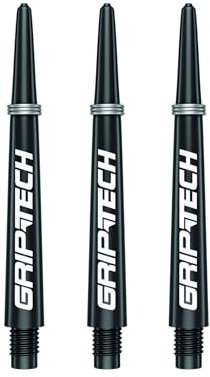 GOAT - Griptech Shafts Medium, Schwarz, inkl. 3 Shafts geeignet Darts
