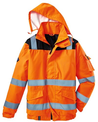 Terrax Workwear Herren Warnschutzjacke Pilotenjacke mit Reflexstreifen - Warnschutz Arbeitsjacke wattiert in Gelb Größe M