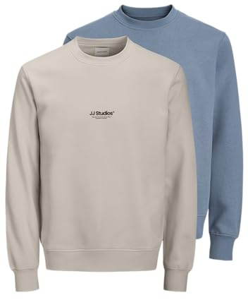 JACK & JONES Herren Jjesoho Sweat Crew Neck 2pk Mp Jjesoho Sweat Crew Neck 2Pk Mp (2er Pack)