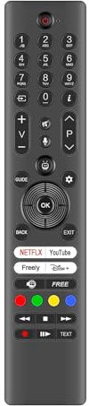 AULCMEET RC45195T 30122155 Voice Replacement Remote Control Compatible with Panasonic 4K OLED Smart TV TB-43W60AEY TB-50W60AEY TB-55W60AEY TB-65W60AEY TV-55W60AEY