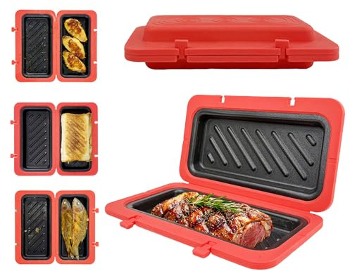 Mikrowellen Toastie Sandwich Maker, Silikon Mikrowellen Toaster, Paninis Maker, Kochgeschirr Toaster Backblech, Antihaft Mikro Grillkäse Makers, Knuspriger Grill, Perfekt Für Sandwiches, Spiegeleier