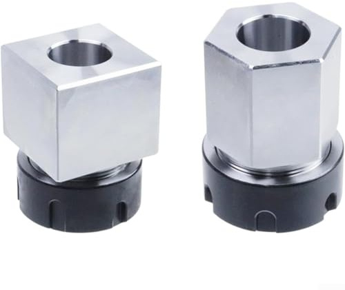 Set di mandrini eccentrici per tornio CNC Er-32 Er-25 Er-40 con blocchi quadrati ed esagonali per lavori di lavorazione dei metalli e incisione su macchine industriali (2 pezzi ER25)
