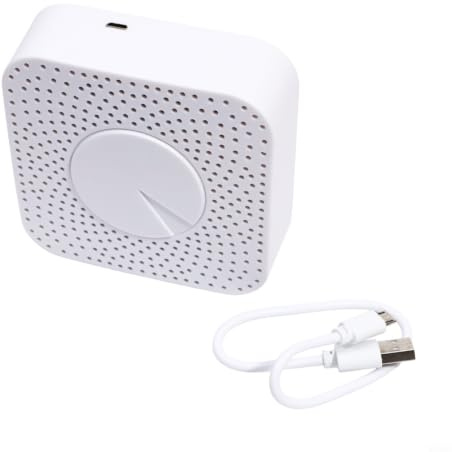 Per Smart Air Quality Monitor 6 In 1 Per Tuya App Pm2.5 Temperatura Sensore di Umidità Assistente Vocale Compatibile Wifi Per Zigbee Bianco Indoor Tester (A)