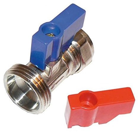 Primaflow - Vanne de Machine à laver en Chrome avec Clapet anti-retour