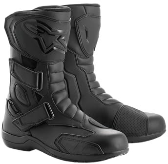 Alpinestars 2441518-10-43, Stivali Moto Uomo, Nero, 43 EU