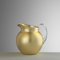 Mario Luca Giusti Plutone brocca in acrilico h 16 cm (Oro)
