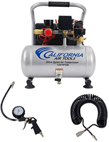 California Air Tools 12V1P10S Light & Quiet .12 Volt, 1.0 Gal. Steel Tank Portable Air Compressor