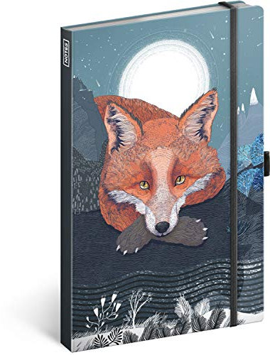 Presco Group NOTIQUE Notizbuch mit Gummiband liniert - Notizblock für Frauen und Mädchen - Tagebuch Journal Notebook für Schule und Arbeit (Animalium)