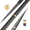 XUCZHAI Super Light Hart Carbon Fiber Hand Angelrute Teleskop Angelrute 2.7M 3.6M 3.9M 4.5M 5.4M 6.3M 7.2M 8M 9M 10M Stream-Rod Angelrute Teleskoprute (Color : Black, Size : 7.2m)