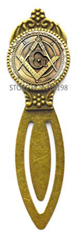 Gxoloa Freimaurer-Lesezeichen, Kunst-Lesezeichen, Glaskuppel, Geschenk für Brautjungfer - Legierung und Glas, 1 Stück